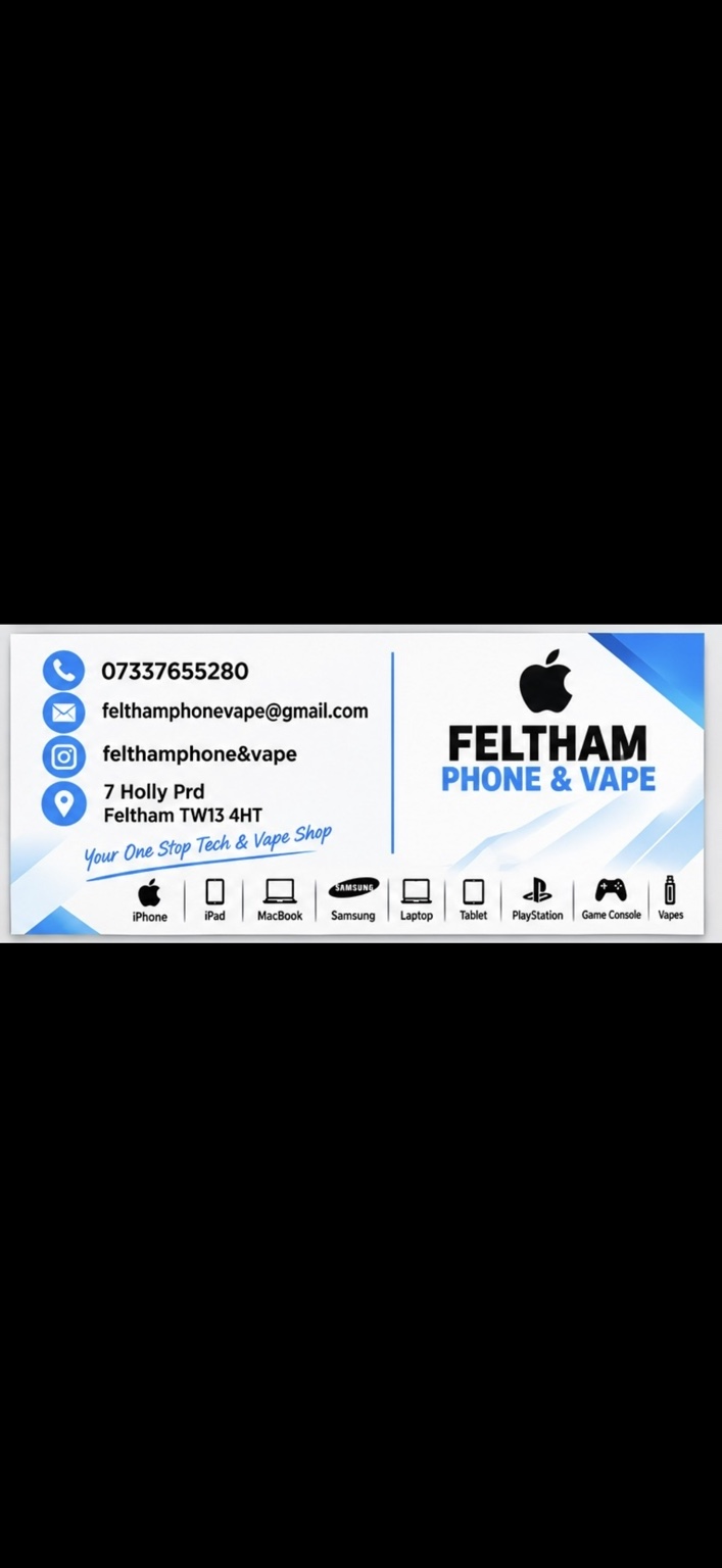 Feltham Phone & Vape store card back