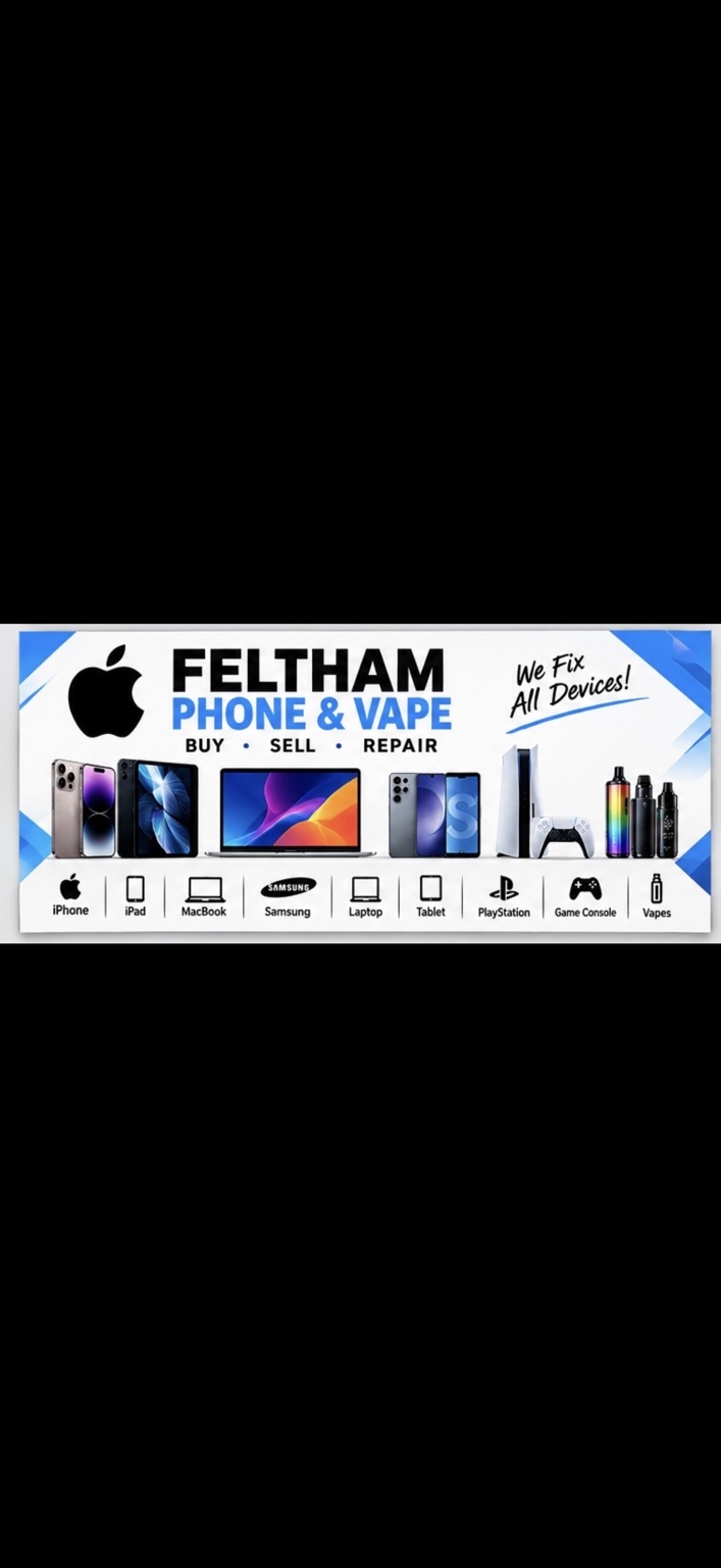 Feltham Phone & Vape store card front